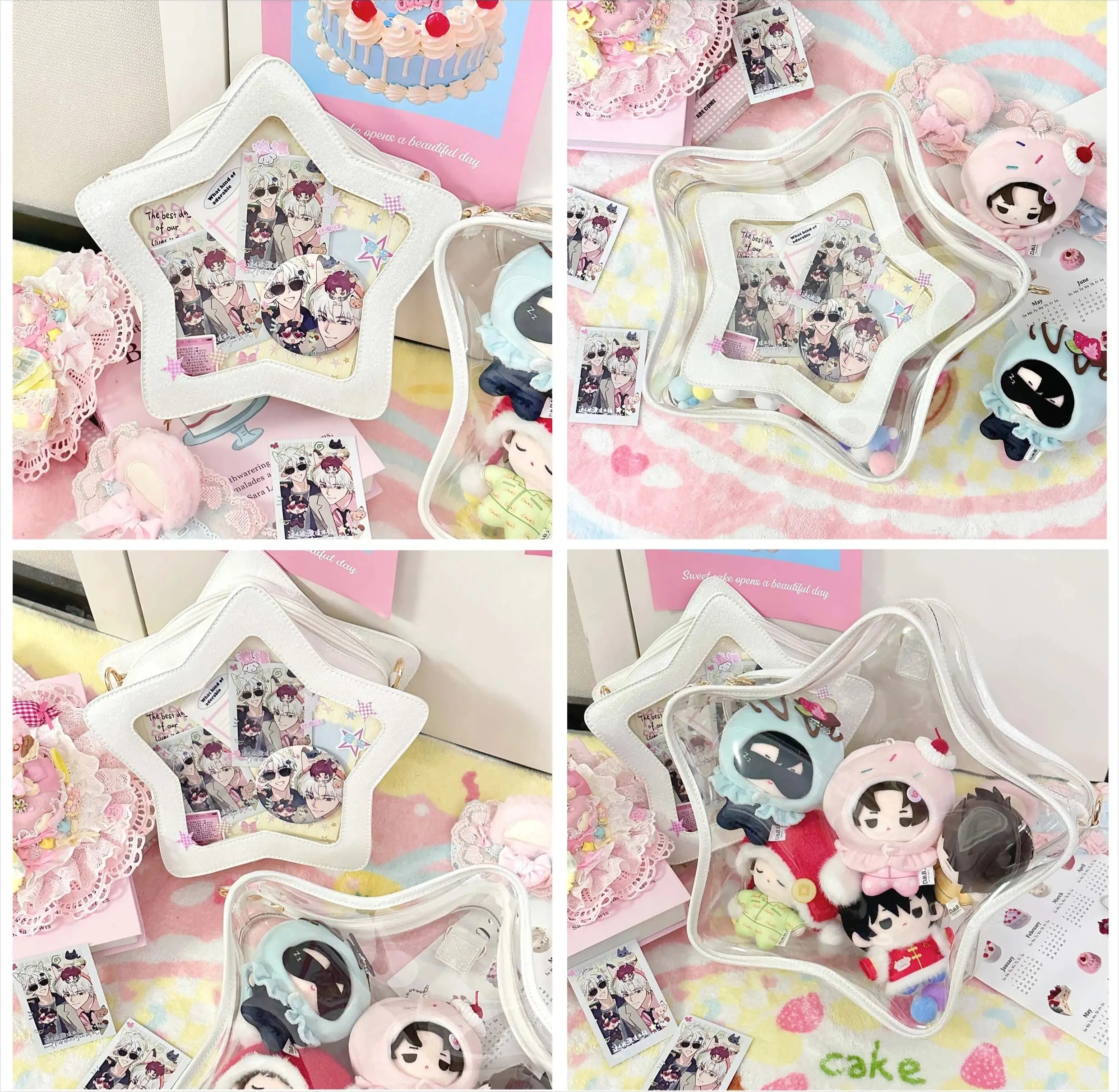 Japanese Original Diagonal Shoulder Cute Sweet Star Mother Bag Girl Clip Star Fudge Two-dimensional Comic Exhibition Lta Bag