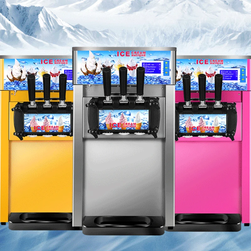 

Коммерческая машина для производства мягкого мороженого из нержавеющей стали высокой мощности 220 В/110 В по воздуху