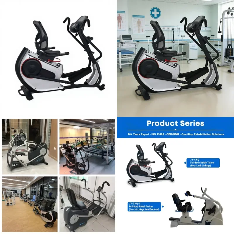 for Jinyu JY-CKQ Rehabilitation Bicycle Exercise Bike Disabled Cross Joint Linkage Trainer for the Elderly