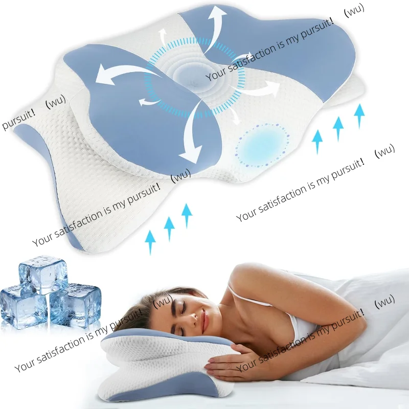 

Ergonomic Ergonomic Pain Relief Pillow Memory Foam Cervical Pillow-Neck And Shoulder Support For Side Back Stomach Sleepers