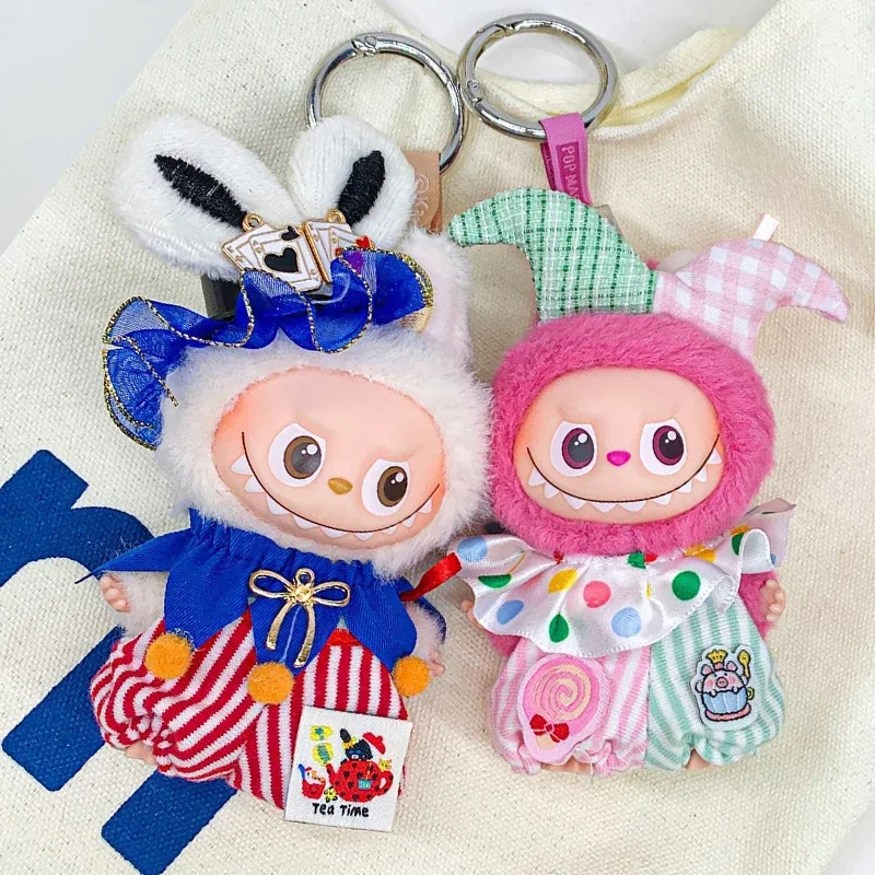 

Mini Labubu 4.0 Circus Costume Set Clown Clothing For 10.5cm Labubu V4 Doll Clothes Outfit Accessories