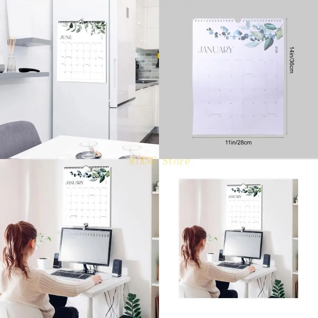 

Настенный календарь на 2025 год, календарь на школьный год, простой еженедельник, подвесной календарь на 18 месяцев для лучшая