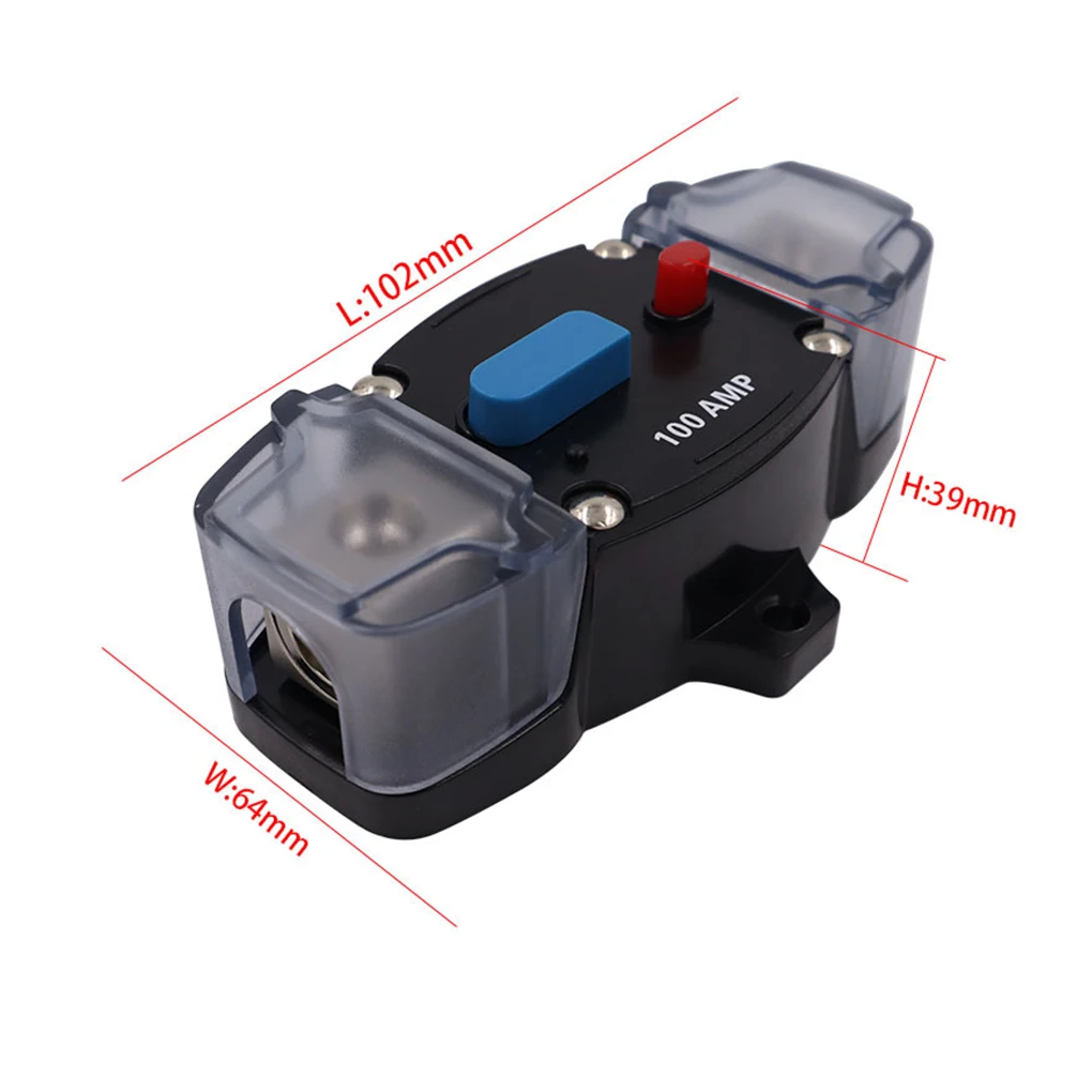 50A-300A Circuit Breaker Portable Resettable Short-circuit Protection Automobile Truck Security Fuse Accessories