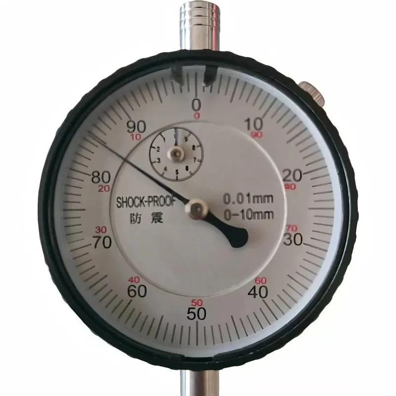 High Precision 0-10mm Shockproof Dial Indicator Gauge Mechanical Measuring Tool for Machining Calibration