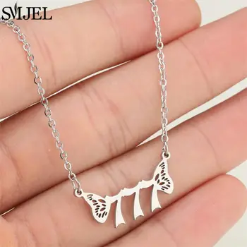 幸運444天使數位項鍊 000 111 222 333 555 666 999 不鏽鋼蝴蝶翅膀吊墜項鍊 送給閨蜜的禮物 8 最佳銷售 天使數字項鍊 - №5