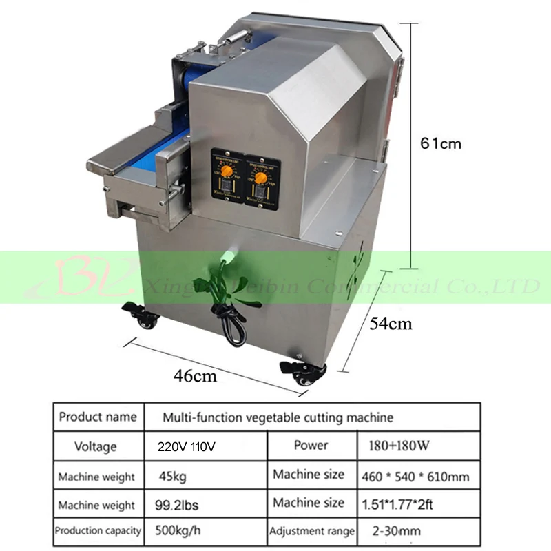 Multi-functional Vegetable Cutting Machine Canteen Commercial Cutting Leek Onion Automatic Small Slicer Pepper Ring Cutting Mach