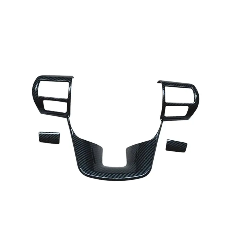 Car Steering Wheel Trim Sticker Carbon Fiber Car Interior Accessories For Toyota Fortuner 2018-2023-Y79A