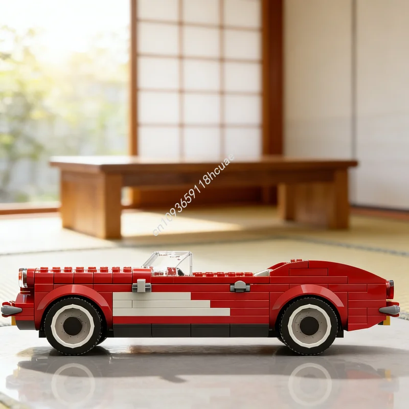 

250pcs MOC City Champions Chevroleteed Corvette Model Building Blocks Toys Architecture Christmas Gifts Creative Idea Education
