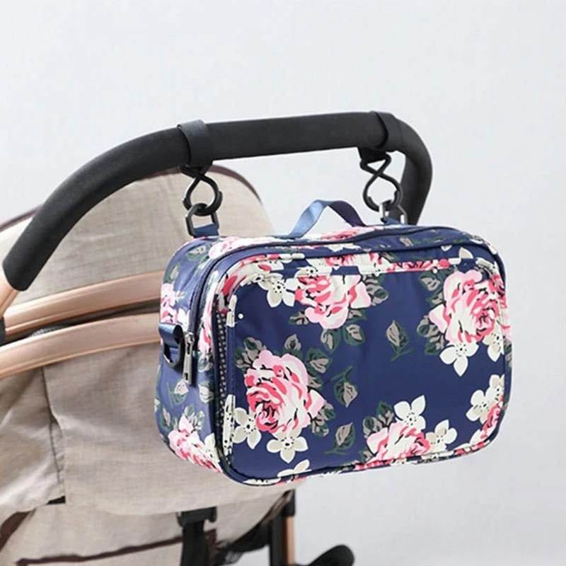 

J15U Multi-pockets Baby Stroller Bag Waterproof Oxford Cloth Storage Holder Nappy for Case Carriage Pram