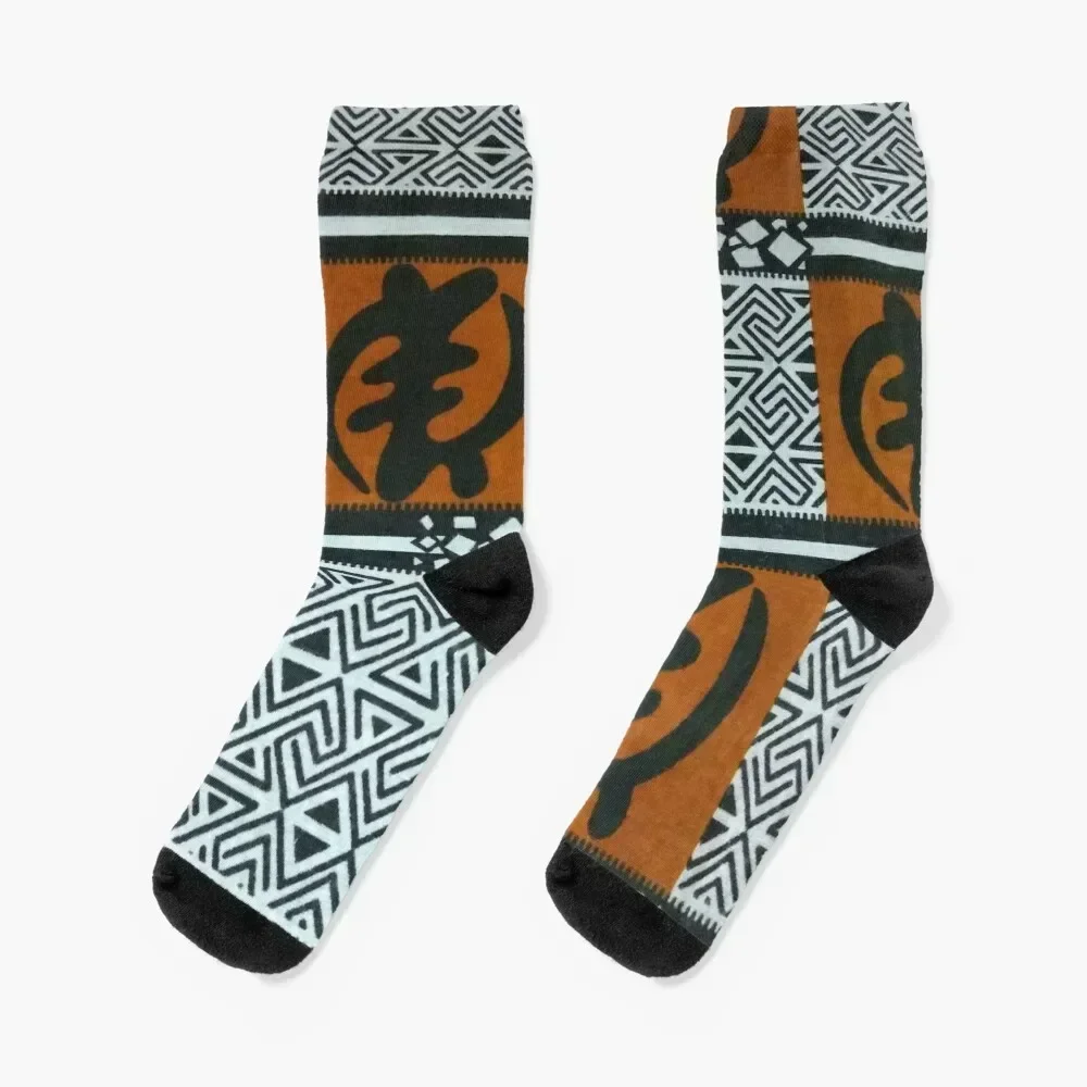 

Ghanaian Gye Nyame African Print Socks ankle halloween custom sports short Women's Socks Men's