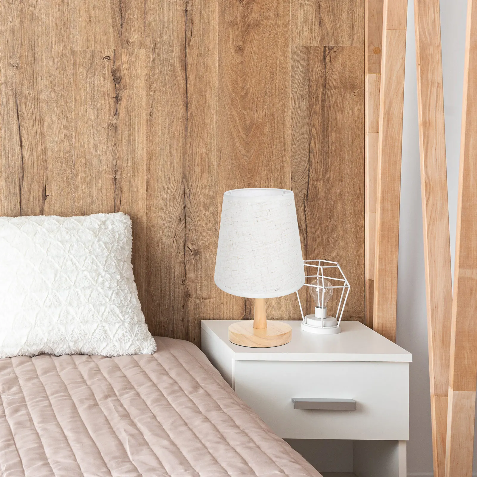 

E14 Lamp Shade Light Cover Cloth Material Iron Frame Protect Eyes Soft Bright Ch Wall Ceiling Floor Lampshade Accessory