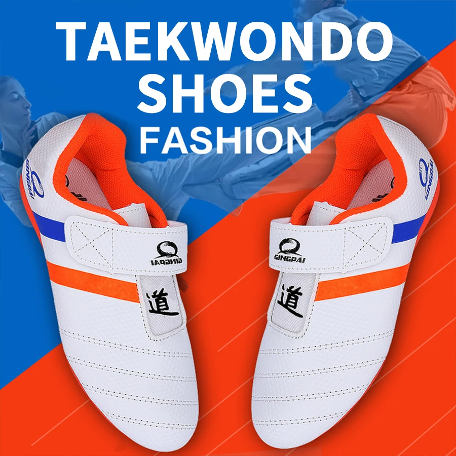 Taekwondo Shoes Breathable Wear-resistant Kickboxing Kung Fu Professional Tae Kwon Do Martial Arts Sneaker Shoes Kids to Adult