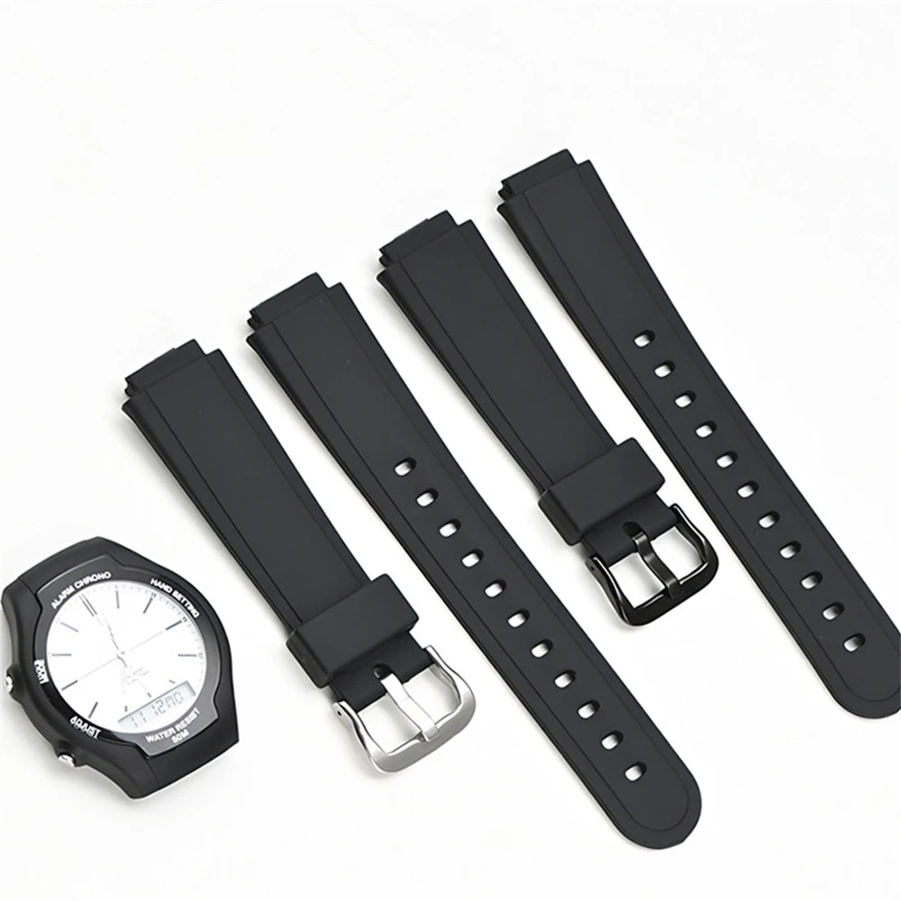 Watchband For AW-90H Strap Wrist Premium TPU Watch band accessories Comes with pin tool