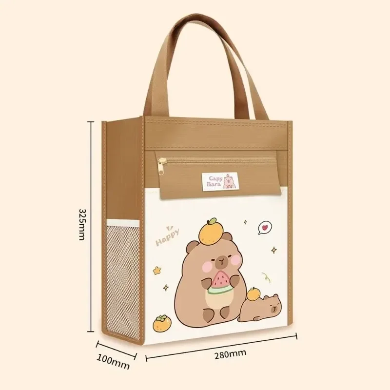 Große Kapazität Capybara Tutorial Tasche Unisex Hand Tutorial Tasche Studenten Tasche Schult aschen Astronaut Dinosaurier