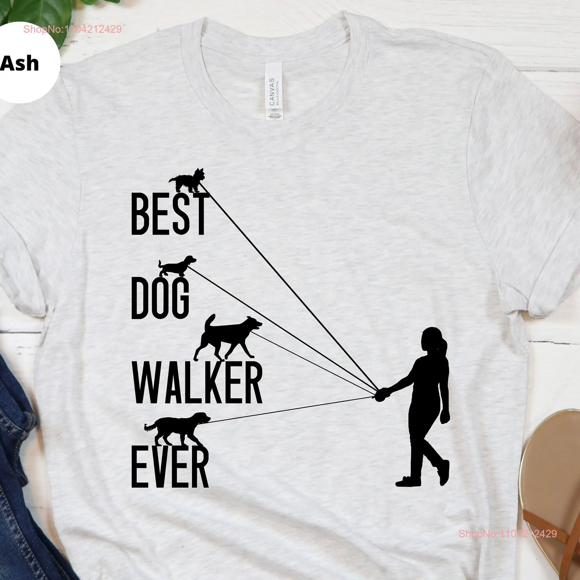 Best Dog Walker Ever walking T shirt Trending now Summer for Lover Christmas long or short sleeves