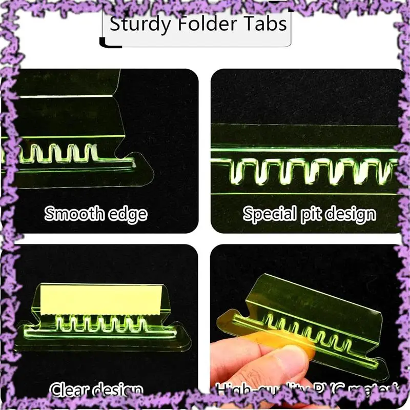 SCLL-50 Pieces Hanging File Folder Labels With 50 Inserts, 2 Inch For Hanging File Folder Labels Hanging File Labels