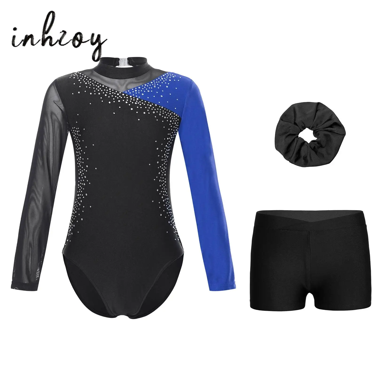 

Children Ballet Dance Outfits Kids Gymnastics Leotards Jumpsuit with Shorts Ballet Jersey Unitards Artistic Skating Tracksuit