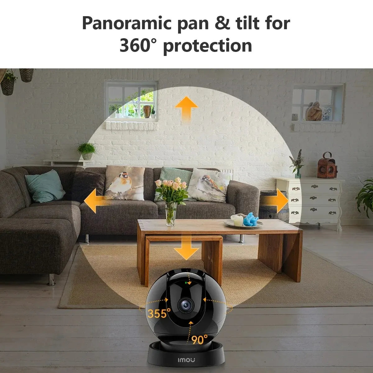 IMOU Rex 2D 3MP/5MP Indoor Wifi PTZ Security Camera Human Pet Detection AI Smart Tracking Two Way Talk Night Vision IP Camera