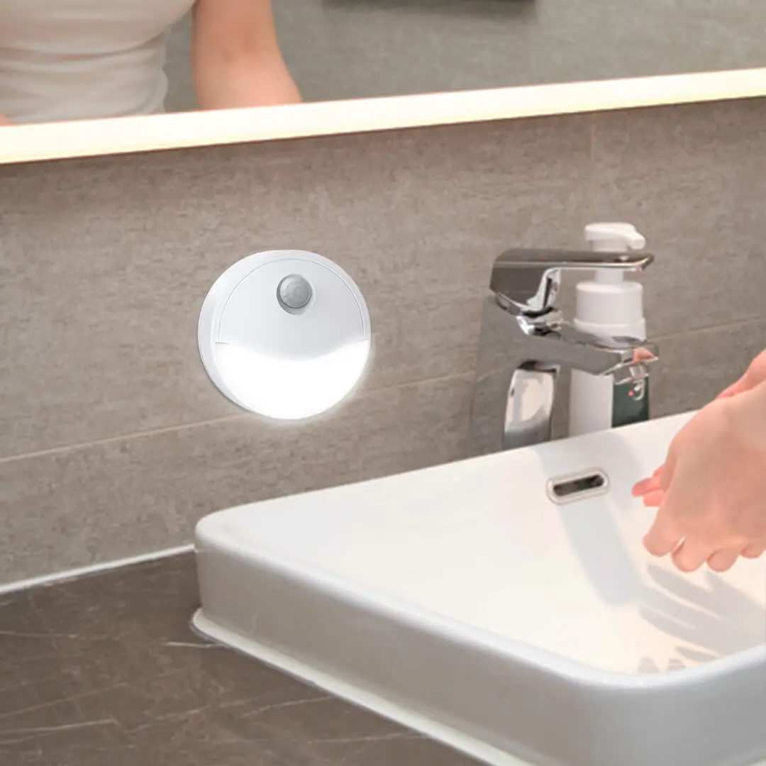 Nuovo EZVALO LED luce notturna a risparmio energetico sensore del corpo umano a infrarossi lampada da notte camera da letto lampada da comodino atmosfera luce dell'armadio
