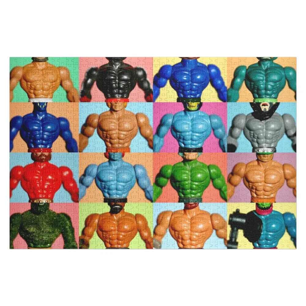 Masters of the Universe Mosaic ? He-Man Mosaic ? He-Men Mosaic ? Three-Legged Dane Jigsaw Puzzle Custom Wooden Gift Puzzle