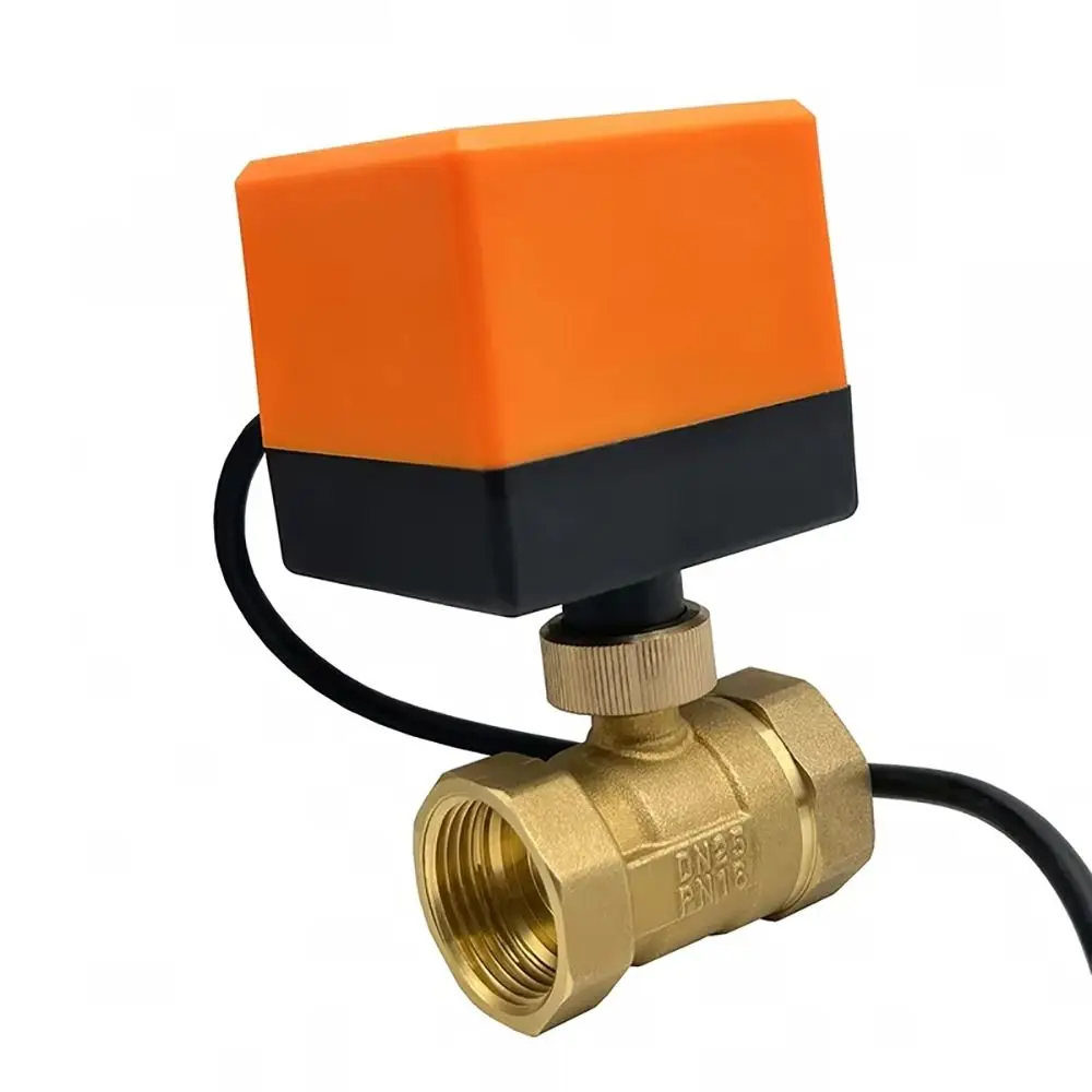 1Pc 2-Way Electric Ball Valve Three-Wire Two-control DN15/DN20/DN25 Solenoid Valve 220V AC 12V DC 1/2