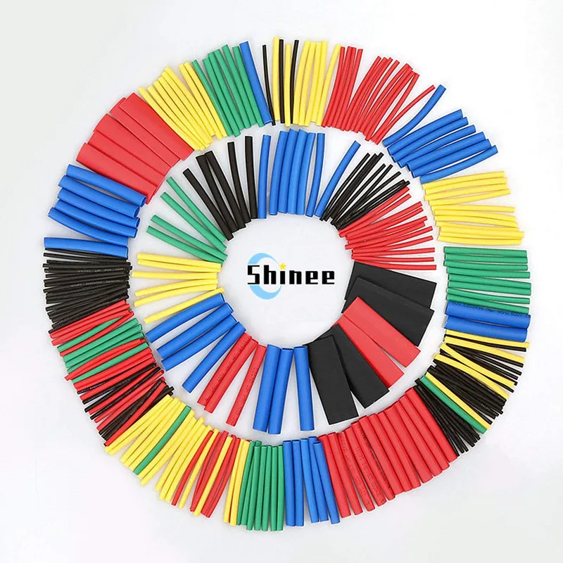 127-780pcs Heat-shrink Tubing Thermoresistant Tube Heat Shrink Wrapping Kit Electrical Connection Wire Cable Insulation Sleeving