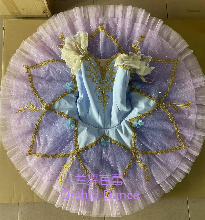 

Opaque High Quality Professional Custom Size Classical Adult Girls Lliac Bird Ballet Tutu Costumes