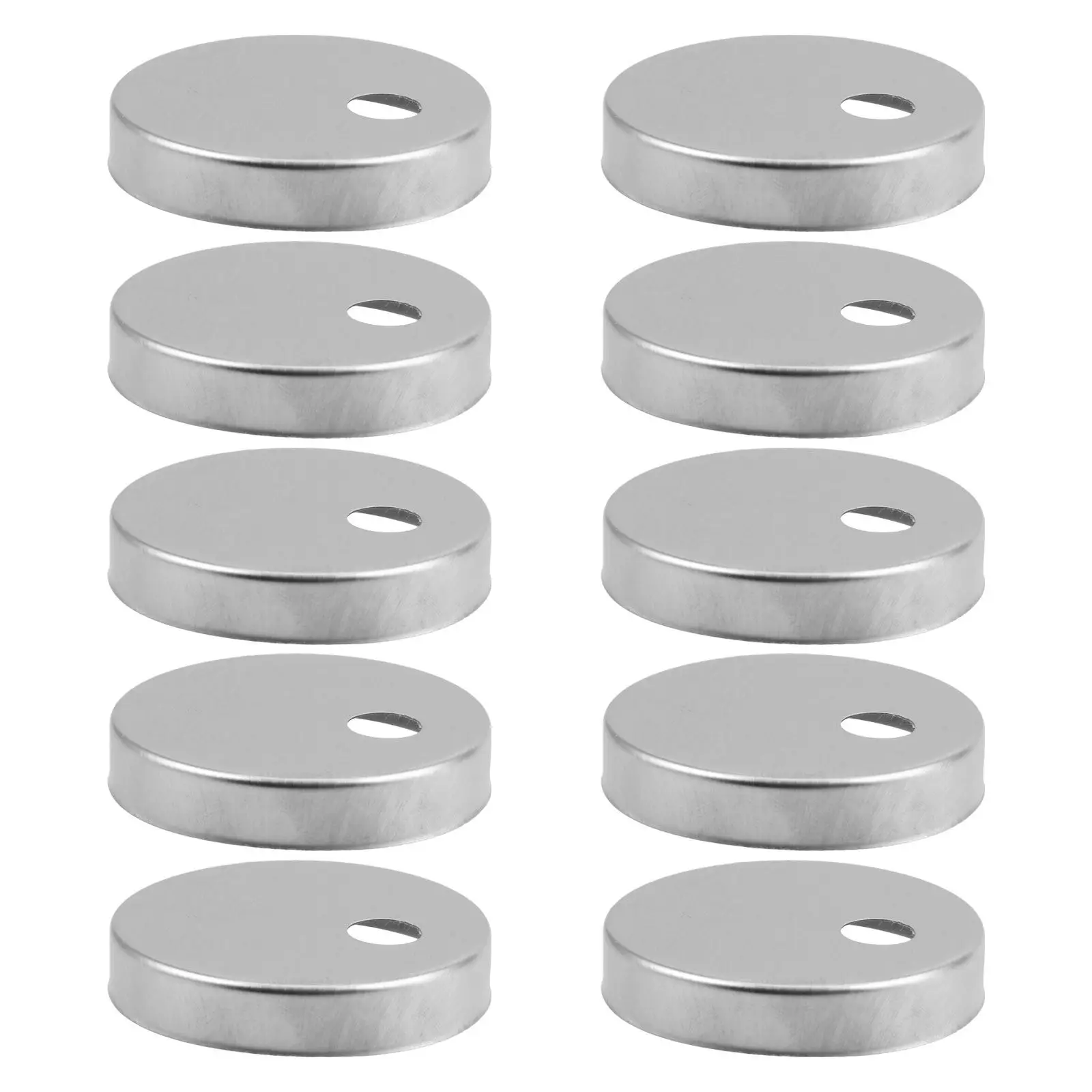 

10Pcs Stainless Steel Toilet Bolt Covers 45Mm Round Easy Install Decorative Caps for Toilet Seat Bolts Bathroom Tidy Aesthetic