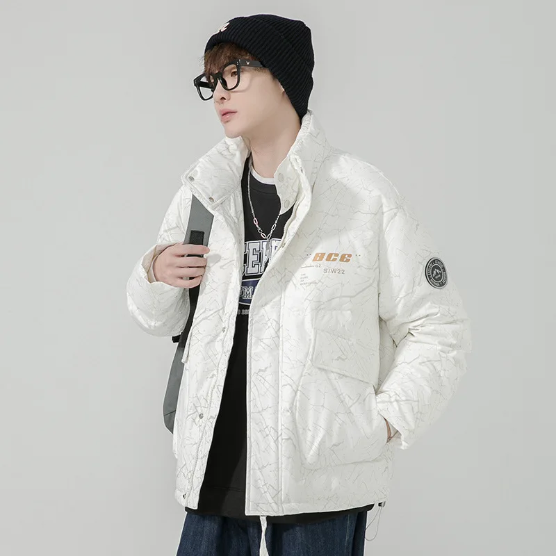 New Men Down Coat Winter Warm 90% White Duck Down Thickened Stand Collar Puffer Jacket  chaquetas de invierno para mujer JK-105