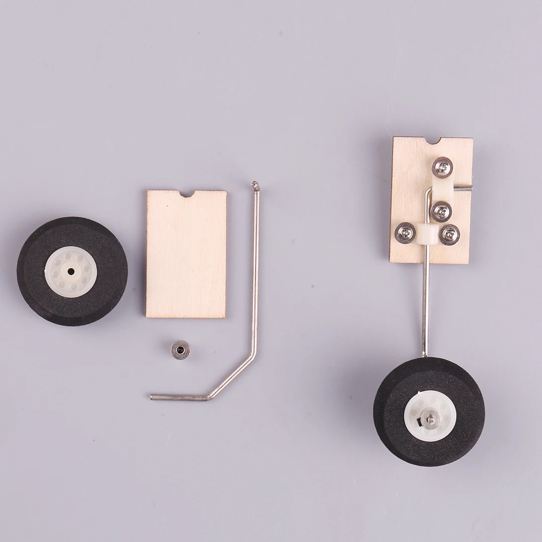 SU27 KT – ensemble de train d'atterrissage en métal avec direction de roue avant pour pièces de Kit de modèle d'avion à voilure fixe