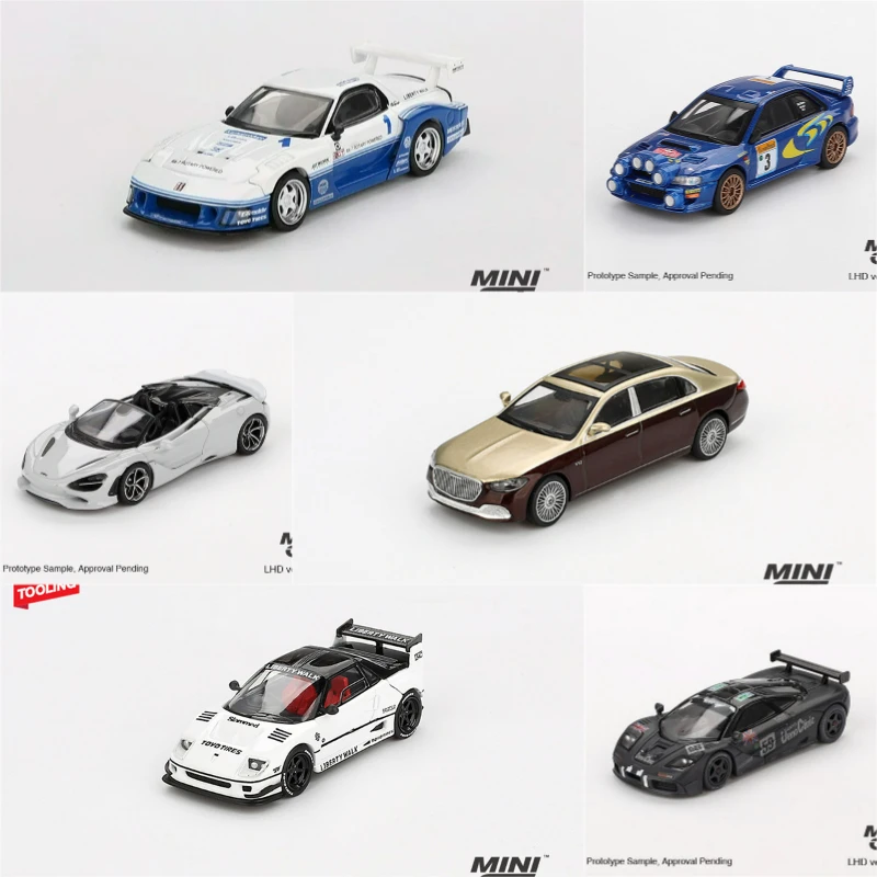 نموذج سيارة MINI GT 1:64 RX-7 / Impreza WRC98 / 750S / S680 / AZ-1 / F1 GTR Diecast Collector's