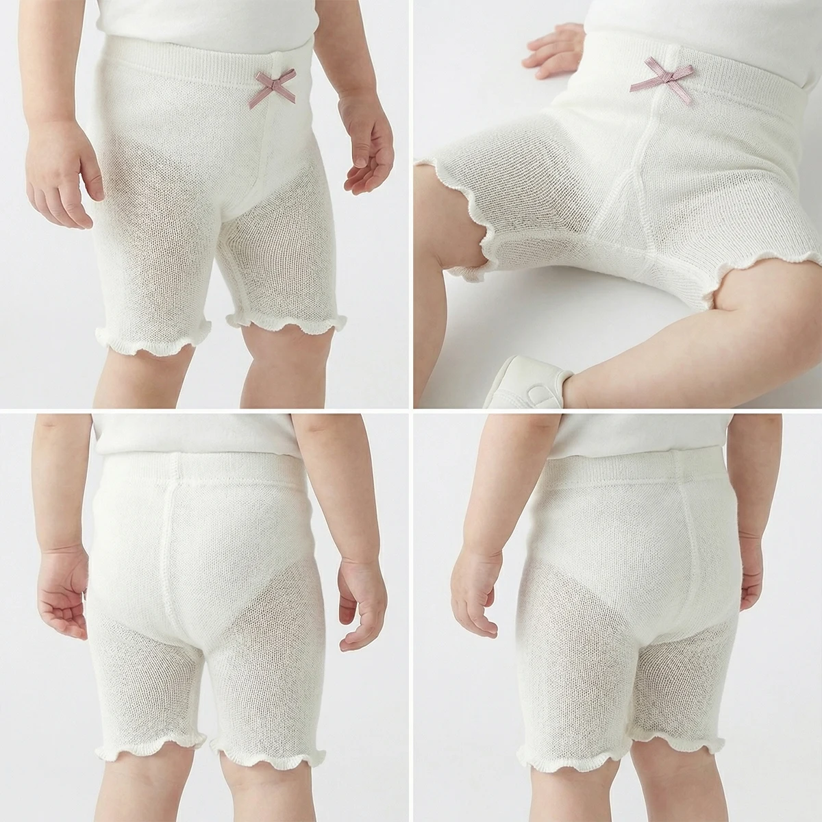 3 PCS Kids Tights Baby Shorts, Girl Leggings, Thin Style for Summer, Lightweight and Comfortable, Simple and Versatile. view 2