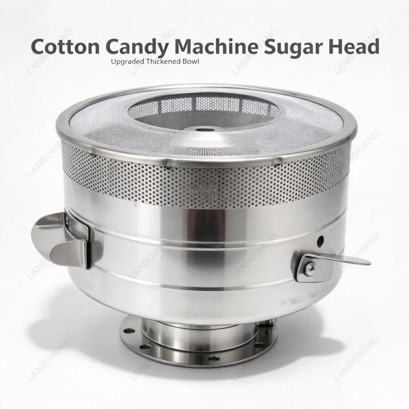 Double Boiler Sugar Melting Head for Cotton Candy Machine, Replacement Floss Spinner Kit for Gas Candy Maker Home DIY