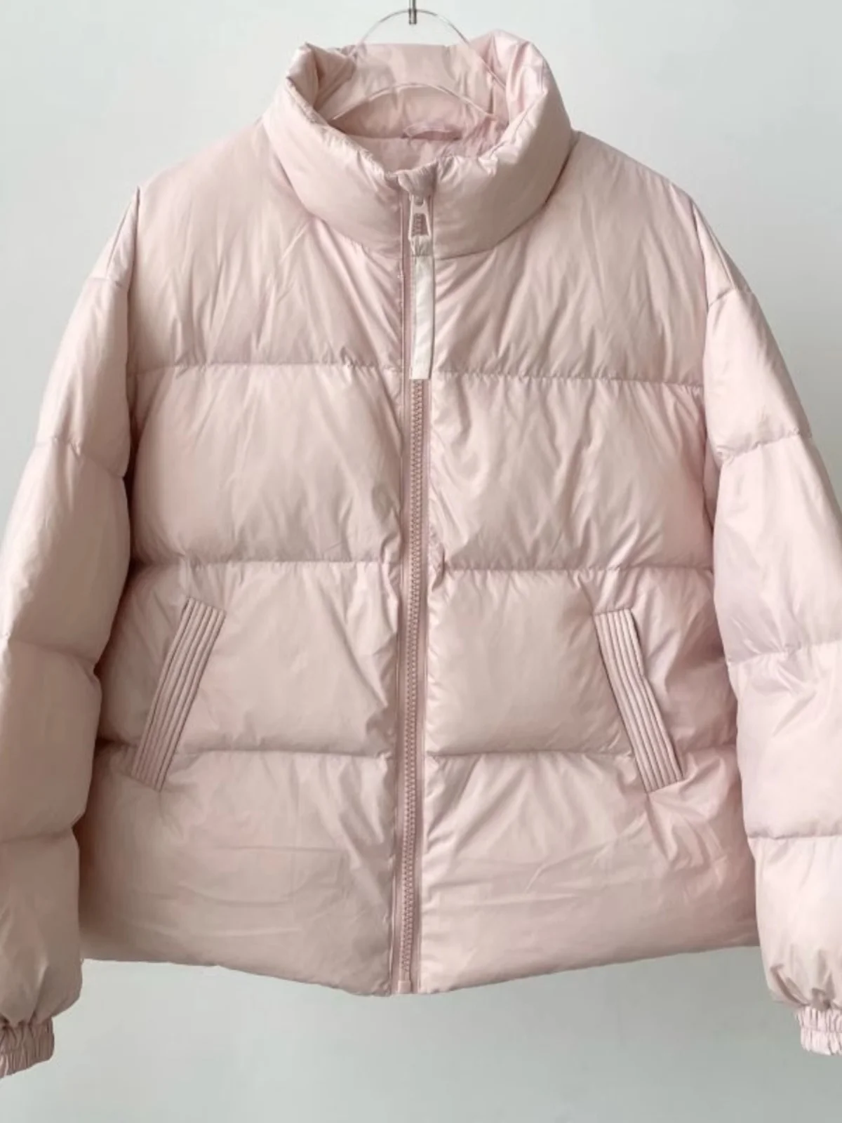 

Модная женская зимняя куртка в корейском стиле с воротником-стойкой, однотонная, универсальная, из хлопка, для повседневной носки, с длинными рукавами