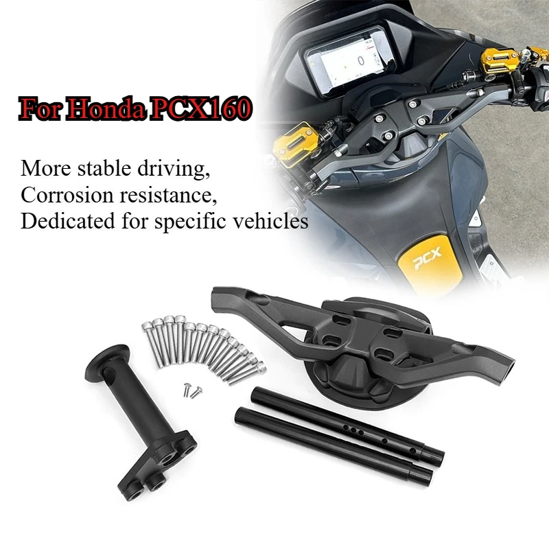 

Handlebar Mount For HONDA PCX160 2020-2024 2025 CNC Handlebar Clip-Ons Vibration Proof Aluminum Bracket