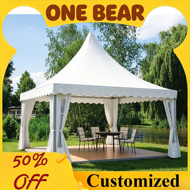 Customizable Royal Pagoda‑Shaped Aluminum Arabian Tent Double Layer PVC Coated Polyester Fabric Shelter For Outdoor Events