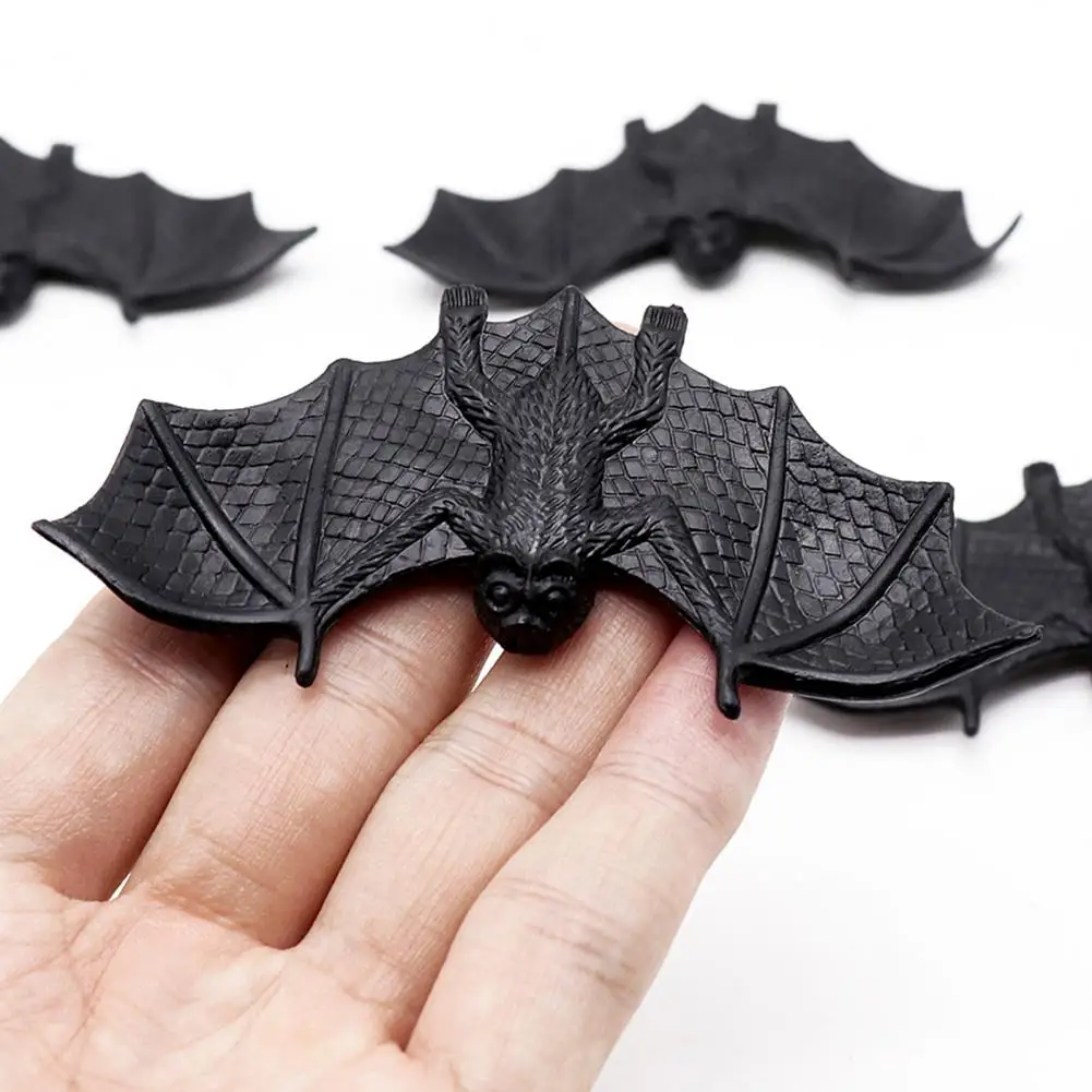 Fake Bat Fine Workmanship Simulation Bat Mini Tricky Props  Delicate Halloween Luminous Effect Simulation Bat