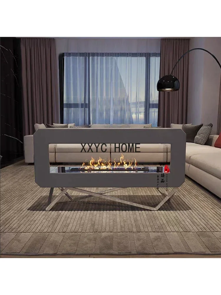 Humidifying Home Italian Internet Celebrity Customized TV Cabinet Decorative Background Wall Embedded Simulation Flame