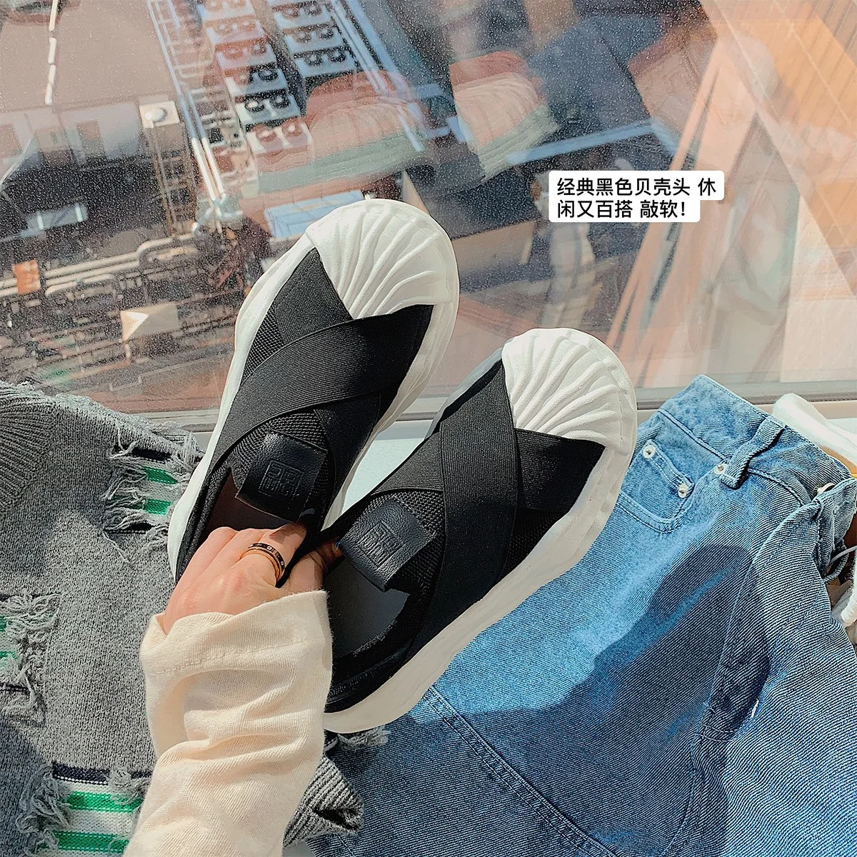 Women Breathable Thick-soled Canvas Shoes 2022 Spring New Casual Fashion Sports Shoes Women Flat White Shoes Brand Femme Zapatos