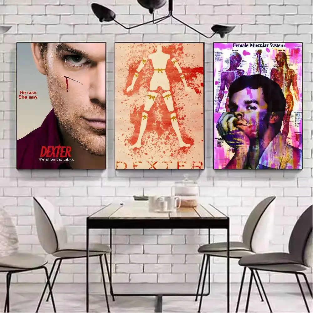 ملصق فني رعب على شكل حرف D من المسلسلات التلفزيونية مع مطبوعات هدية تزيين غرفة النوم وغرفة المعيشة #5