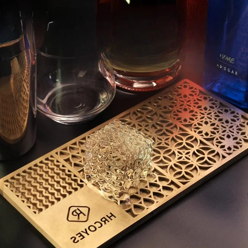 Bar Ice Printing Copper Die Printing Internet celebrity Ice cube pattern Seal pattern