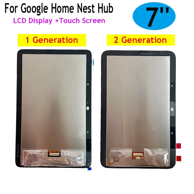 HJ nuevo LCD para Google Home Nest Hub 1 generación/2 generación Nest Hub pantalla LCD montaje de digitalizador con pantalla táctil