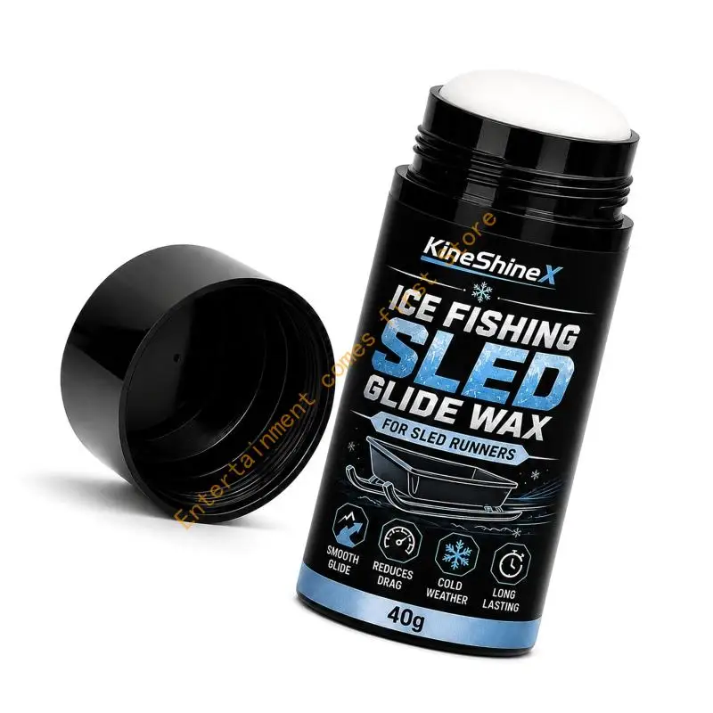 Rub on Snowboard Wax for Preparing Ice Fishing Transport Gear 55KD