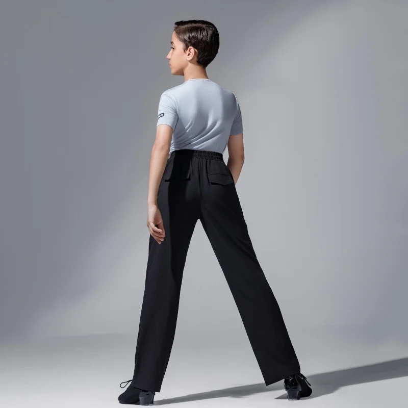 2025 Nieuwe Latin Danswedstrijd Kleding Voor Jongens Korte Mouwen Latin Broek Outfits Chacha Rumba Tango Latin Kostuums DQS 20479