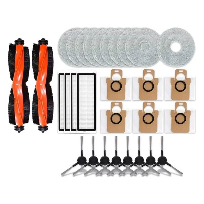 

A07R For Robot Vacuum X20 Pro/D102GL Replacement Accessories Main Brush Side Brush Hepa Filter Mop Cloth Dust Bags