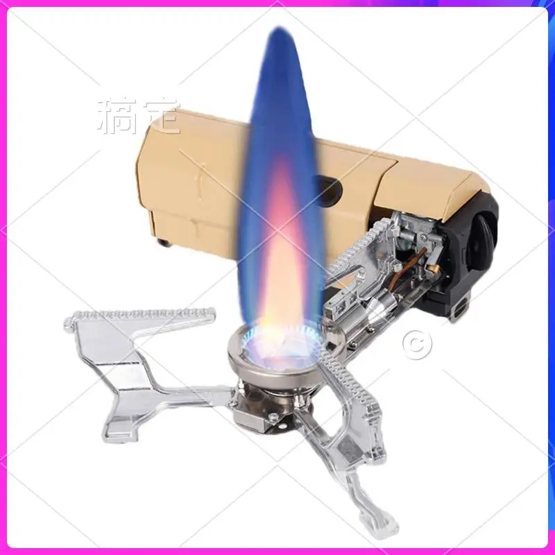 

NEW-Camping Gas Stove Grill Cooker Cassette Gas Burner BBQ Travel Cooking 2600W Green