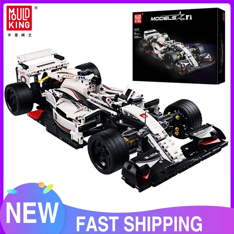 MOULD KING 13117 Technical Car Toys The MOC-31313 F1 Sport Racing Car Model Assembly Building Blocks Bricks Kids Christmas Gifts