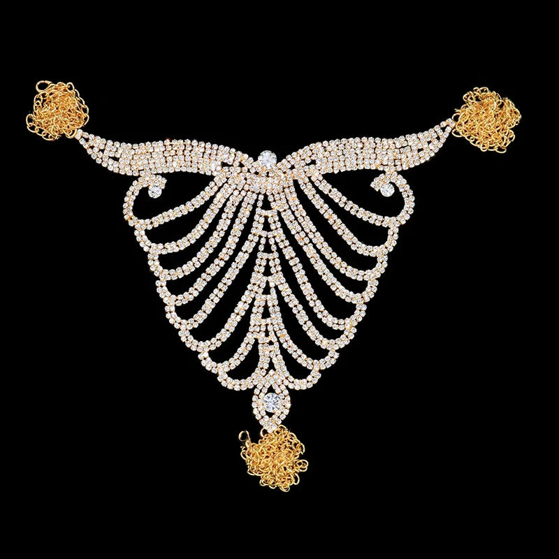 Stonefans-طقم ثونج وسلسلة خصر للنساء ، ملابس داخلية ، سراويل ، ملابس سباحة ، بيكيني ، مجوهرات جسم كريستالية ، ملابس داخلية مثيرة ، بيع بالجملة ، جديد #4