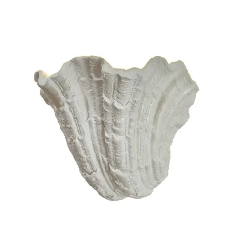 

French shell wall lamp, aisle background wall surface plaster lamp