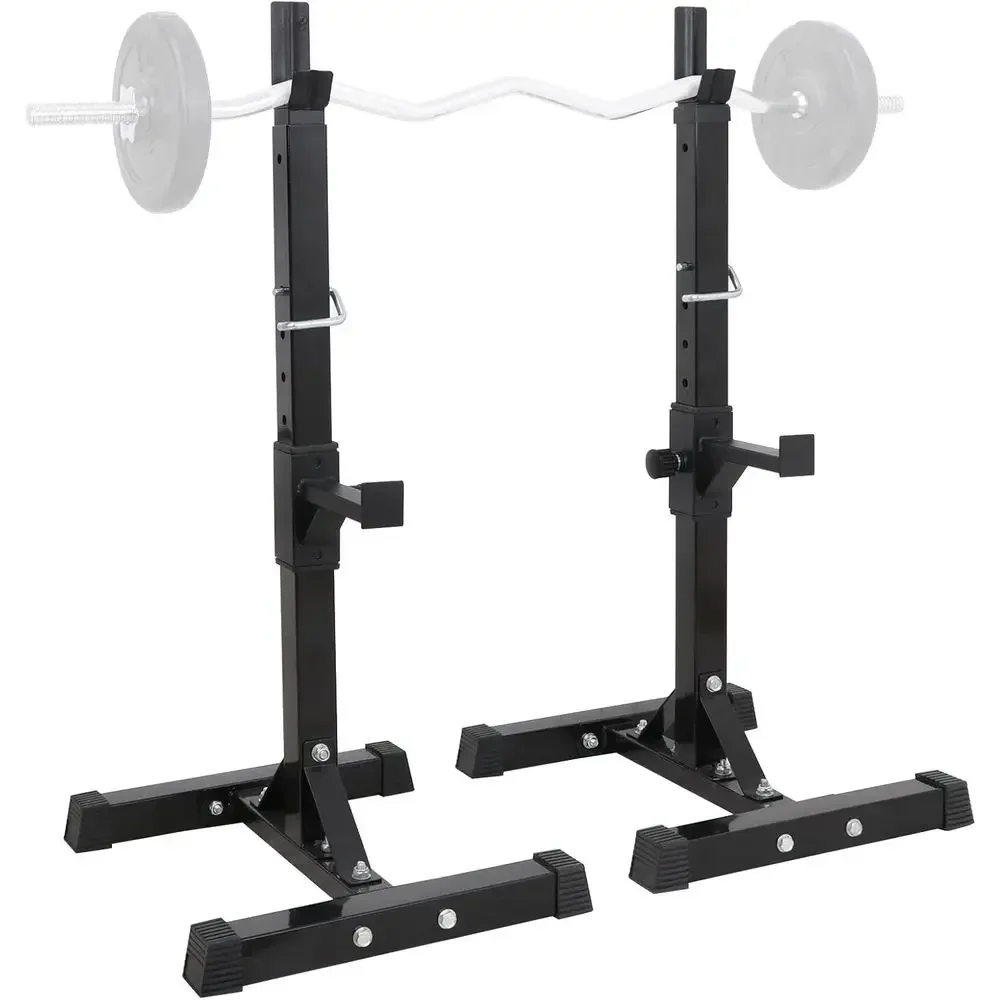 Versatile Squat and Bench Rack Stand for Home Gym, Up to 550lbs Capacity, Ideal for Strength Training